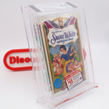 SNOW WHITE AND THE SEVEN DWARFS - BECKETT GRADED 8.5 A! NEW & Factory Sealed with Authentic H-Overlap Seam! (VHS)