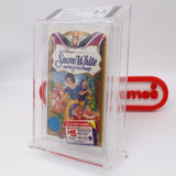 SNOW WHITE AND THE SEVEN DWARFS - BECKETT GRADED 8.5 A! NEW & Factory Sealed with Authentic H-Overlap Seam! (VHS)