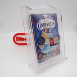 DISNEY'S CINDERELLA - BECKETT GRADED 8.5 A-! NEW & Factory Sealed with Authentic H-Overlap Seam! (VHS)