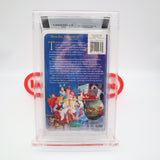 DISNEY'S CINDERELLA - BECKETT GRADED 8.5 A-! NEW & Factory Sealed with Authentic H-Overlap Seam! (VHS)