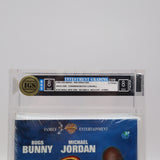 MICHAEL JORDAN in SPACE JAM + Collector Coin! IGS GRADED 8 BOX & 8 SEAL! NEW & Factory Sealed with Authentic H-Overlap Seam! (VHS)