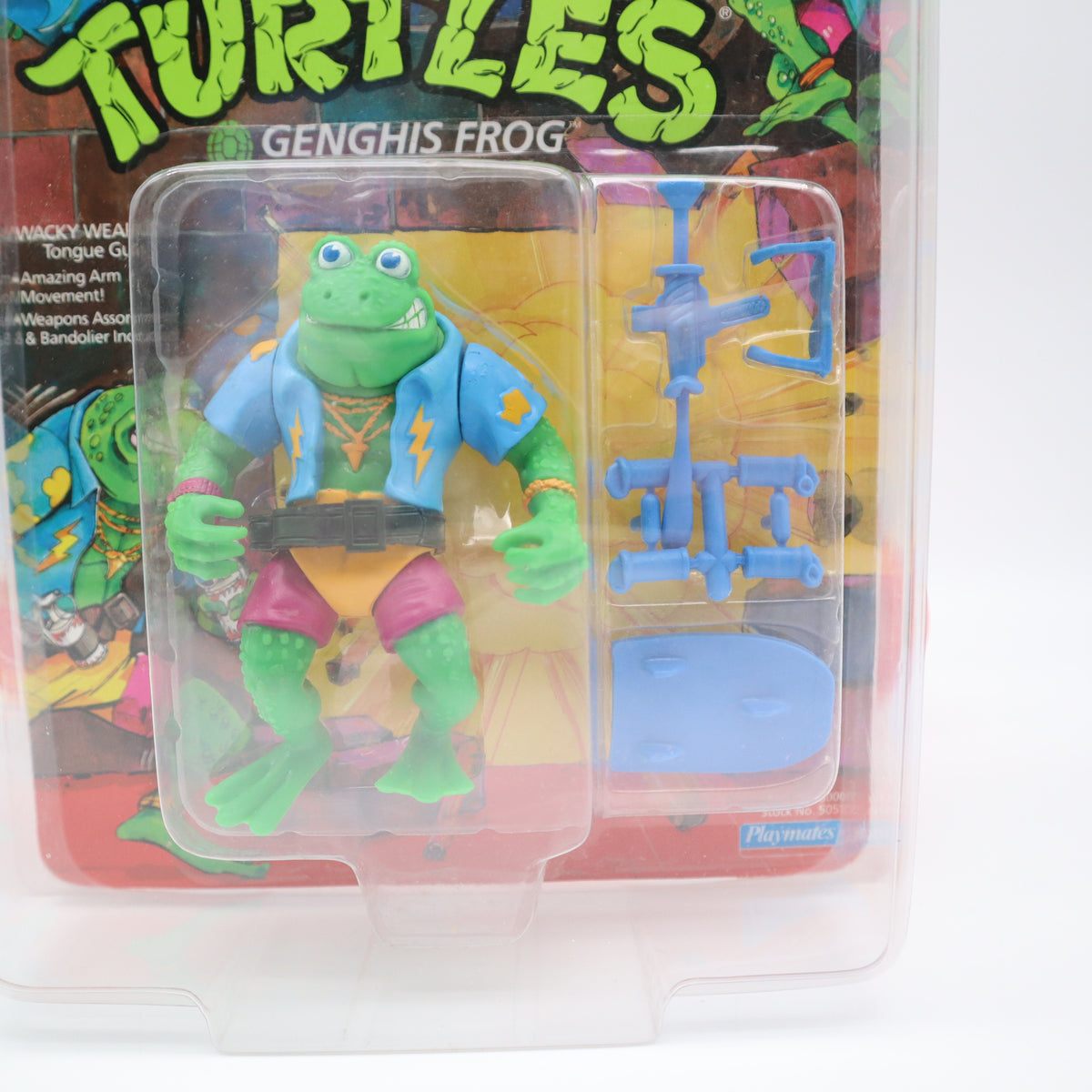 GENGHIS FROG - UNPUNCHED 1990 PLAYMATES - NEW Authentic & Factory