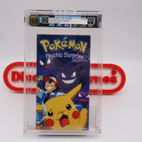 POKEMON: PSYCHIC SURPRISE - IGS GRADED 7.5 BOX & 6.5 SEAL! NEW & Factory Sealed with Authentic H-Overlap Seam! (VHS)