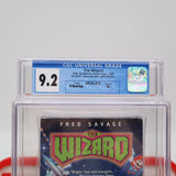 THE WIZARD - MARIO BROS 3 MOVIE/FRED SAVAGE - CGC GRADED 9.2 A+! NEW & Factory Sealed with Authentic V-Overlap Seam! (VHS)