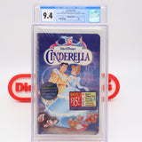 WALT DISNEY'S CINDERELLA - CGC GRADED 9.4 A+! NEW & Factory Sealed w/ Clamshell Case! (VHS)
