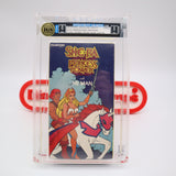 SHE-RA: PRINCESS OF POWER WITH HE-MAN - IGS GRADED 8.0 BOX & 8.0 SEAL! NEW & Factory Sealed with Authentic H-Overlap Seam! (VHS)