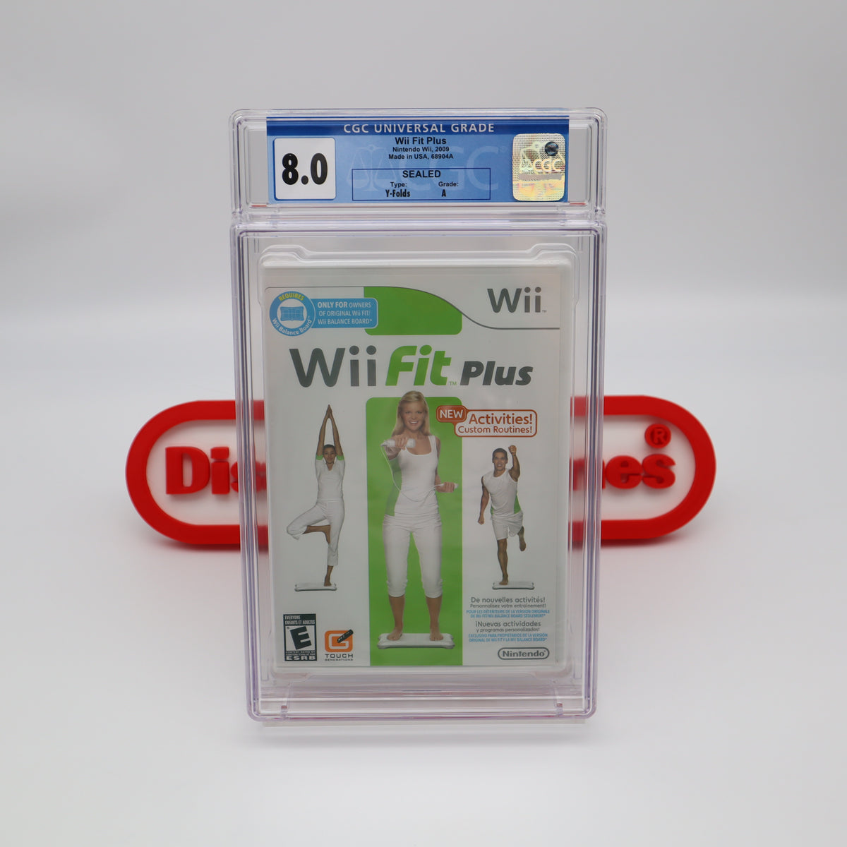 WII FIT PLUS - CGC GRADED 8.0 A! NEW & Factory Sealed