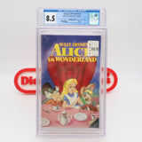 DISNEY'S ALICE IN WONDERLAND - CGC GRADED 8.5 A+! NEW & Factory Sealed with Authentic H-Overlap Seam! (VHS)