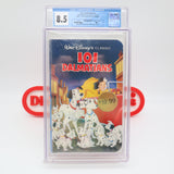 DISNEY'S 101 DALMATIONS - CGC GRADED 8.5 A+! NEW & Factory Sealed with Authentic H-Overlap Seam! (VHS)