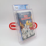 DISNEY'S 101 DALMATIONS - CGC GRADED 8.5 A+! NEW & Factory Sealed with Authentic H-Overlap Seam! (VHS)