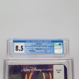 DISNEY'S ALADDIN - CGC GRADED 8.5 A+! NEW & Factory Sealed with Authentic H-Overlap Seam! (VHS)