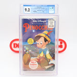 DISNEY'S PINOCCHIO - CGC GRADED 9.2 A+! NEW & Factory Sealed with Authentic H-Overlap Seam! (VHS)