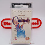 WALT DISNEY'S CINDERELLA: THE MAKING OF A MASTERPIECE - IGS GRADED 9.5 BOX & 10 SEAL! NEW & Factory Sealed with Authentic H-Overlap Seam! (VHS)
