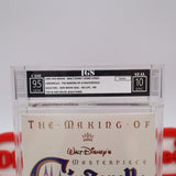 WALT DISNEY'S CINDERELLA: THE MAKING OF A MASTERPIECE - IGS GRADED 9.5 BOX & 10 SEAL! NEW & Factory Sealed with Authentic H-Overlap Seam! (VHS)