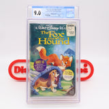 WALT DISNEY'S THE FOX AND THE HOUND - CGC GRADED 9.0 A+! NEW & Factory Sealed with Authentic H-Overlap Seam! (VHS)