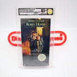 ROBIN HOOD: PRINCE OF THEIVES - VGA GRADED 85+ NM+ GOLD 90 SEAL! NEW & Factory Sealed with Authentic H-Overlap Seam! (VHS)