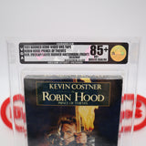 ROBIN HOOD: PRINCE OF THEIVES - VGA GRADED 85+ NM+ GOLD 90 SEAL! NEW & Factory Sealed with Authentic H-Overlap Seam! (VHS)