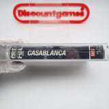 CASABLANCA - VGA GRADED 80+ NM SILVER! NEW & Factory Sealed with Authentic H-Overlap Seam! (VHS)