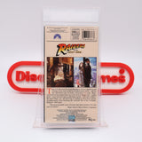 INDIANA JONES: RAIDERS OF THE LOST ARK - IGS GRADED 9.5 BOX & 9.5 SEAL! NEW & Factory Sealed with Authentic V-Overlap Seam! (VHS)