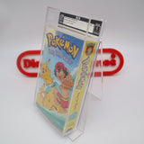 POKEMON: HANG TEN, PIKACHU - IGS GRADED 8.5 BOX & 9.0 SEAL! NEW & Factory Sealed with Authentic V-Overlap Seam! (VHS)