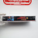A NIGHTMARE ON ELM STREET 5: THE DREAM CHILD - IGS GRADED 9.5 BOX & 10 SEAL! NEW & Factory Sealed with Authentic H-Overlap Seam! (VHS)