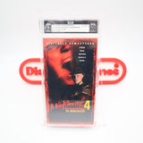 A NIGHTMARE ON ELM STREET 4: THE DREAM MASTER - IGS GRADED 9.0 BOX & 9.5 SEAL! NEW & Factory Sealed with Authentic H-Overlap Seam! (VHS)