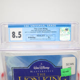 DISNEY'S THE LION KING - CGC GRADED 8.5 A+! NEW & Factory Sealed with Authentic H-Overlap Seam! (VHS)