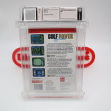 GREG NORMAN'S GOLF POWER - WATA GRADED 9.2 B+! NEW & Factory Sealed with Authentic H-Seam! (NES Nintendo)