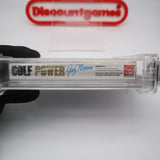 GREG NORMAN'S GOLF POWER - WATA GRADED 9.2 B+! NEW & Factory Sealed with Authentic H-Seam! (NES Nintendo)