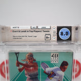 EVERT & LENDL IN TOP PLAYERS' TENNIS - WATA GRADED 8.0 B+! NEW & Factory Sealed with Authentic H-Seam! (NES Nintendo)