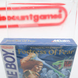 WIZARDS & WARRIORS X: FORTRESS OF FEAR - NEW & Factory Sealed with Authentic H-Seam! (Game Boy Original)