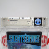 SILENT SERVICE - WATA GRADED 9.2 A+! NEW & Factory Sealed with Authentic H-Seam! (NES Nintendo)