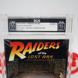 INDIANA JONES: RAIDERS OF THE LOST ARK - IGS GRADED 9.5 BOX & 9.5 SEAL! NEW & Factory Sealed with Authentic V-Overlap Seam! (VHS)
