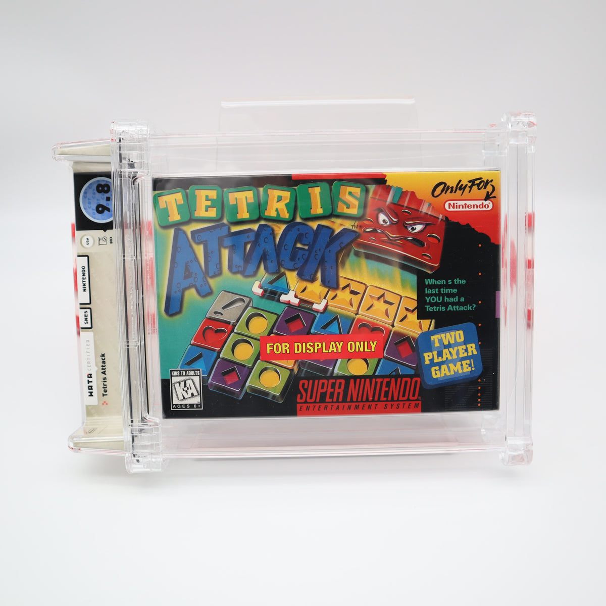 TETRIS ATTACK - FDO - FOR DISPLAY ONLY BOX - HIGHEST WATA GRADED