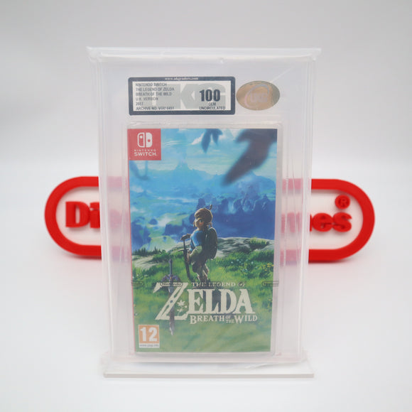 THE LEGEND OF ZELDA: BREATH OF THE WILD - PERFECT GRADED UKG 100 UNCIRCULATED! NEW & Factory Sealed! (Nintendo Switch) Like VGA!