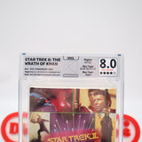 STAR TREK II: THE WRATH OF KHAN - REWIND GRADED 8.0 & 4-STAR SEAL! NEW & Factory Sealed with Authentic V-Overlap Seam! (VHS)