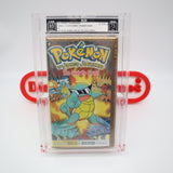 POKEMON: THE JOHTO JOURNEY - THE SQUIRTLE SQUAD - IGS GRADED 9.5 GEM BOX & 7.5 SEAL! NEW & Factory Sealed with Authentic V-Overlap Seam! (VHS)