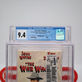 THE WAR WAGON - JOHN WAYNE - CGC GRADED 9.4 A+! NEW & Factory Sealed with Authentic V-Overlap Seam! (VHS)