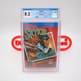 #606 - SKY KID (No Rev-A, Hangtab) - CGC GRADED 8.0 B (NES Nintendo) - THE DISCOUNTGAMES COLLECTION
