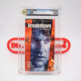 BREAKDOWN / BREAK DOWN starring KURT RUSSELL - IGS GRADED 8.0 BOX & 8.5 SEAL! NEW & Factory Sealed with Authentic V-Overlap Seam! (VHS)