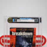 BREAKDOWN / BREAK DOWN starring KURT RUSSELL - IGS GRADED 8.0 BOX & 8.5 SEAL! NEW & Factory Sealed with Authentic V-Overlap Seam! (VHS)