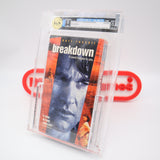 BREAKDOWN / BREAK DOWN starring KURT RUSSELL - IGS GRADED 8.0 BOX & 8.5 SEAL! NEW & Factory Sealed with Authentic V-Overlap Seam! (VHS)