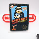 HOGAN'S ALLEY - BLACK BOX GAME - TM, Rev-A, 2 Code, Round Black SOQ! Complete In Box - CIB! (NES Nintendo)