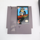 HOGAN'S ALLEY - BLACK BOX GAME - TM, Rev-A, 2 Code, Round Black SOQ! Complete In Box - CIB! (NES Nintendo)
