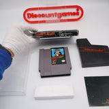 HOGAN'S ALLEY - BLACK BOX GAME - TM, Rev-A, 2 Code, Round Black SOQ! Complete In Box - CIB! (NES Nintendo)