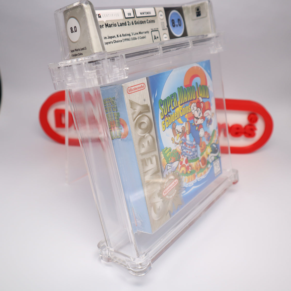 SUPER MARIO LAND 2: 6 GOLDEN COINS - WATA GRADED 8.0 A