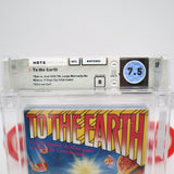 TO THE EARTH - LIGHT ZAPPER GAME - WATA GRADED 7.5 B! NEW & Factory Sealed with Authentic H-Seam! (NES Nintendo)