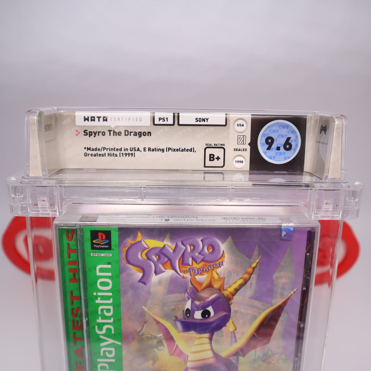 SPYRO THE DRAGON - WATA Graded 9.6 B+! NEW & Factory Sealed