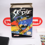 SKI OR DIE - Complete In Box with Extras - CIB! (NES Nintendo)