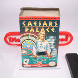 CAESARS PALACE / CAESAR'S - Complete In Box - BLOCKBUSTER STICKERS - CIB! (NES Nintendo)